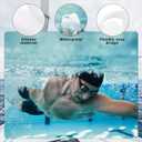 Relaxweex 2 Pack Nose Plugs for Swimming for Adults and Kids (Age 7-12), Waterproof Soft Silicone Swimming Protectors Nose Block Nostril Plugs for Swimmers Surfers Water Sports(White,Adults)