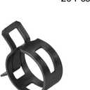 uxcell Steel Band Clamp 20mm Inner Dia Fit 21-22.5mm OD Hose Spring Band Type Action Fuel Line Silicone Tube Clip Clamp Black 20Pcs