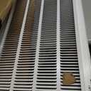 HVAC Premium 16 x 32 Duct Opening Steel Return Air Filter Grille, for 1-inch Filter, Removable Door, Flat Stamped HVAC Vent Cover Grille, Outer Dimensions 18.5 x 34.5