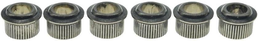 KAISH Metal Brass 10.2mm Vintage to Modern Guitar Tuner Conversion Bushings 3/8" Tuning Keys Conversion Adapter Ferrules Upgraded Brass Version 6.2mm I.D. Aged Nickel