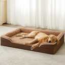 WNPETHOME Dog Beds for Large Sized Dogs, Washable Orthopedic Dog Couch Sofa Bed with Waterproof Lining & Non-Skid Bottom for Pet Sleeping