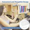 Acrylic Straw Holder for Cabinet Door - Reusable Cabinet Straw Organizer with Ultra Sticky Double-Sided Tape, Small Cabinet Door Organizer(Transparent) (9.5 Straw Holder(1 Pack))