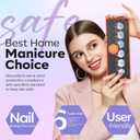 2 x modelones Nail Polish Set, 6 Colors 2025 Baby Blue Purple Nail Polish Set Shimmer Glitter Sliver Fast Drying Mini Nail Lacquer Kit Finger Manicure DIY Nail Art Home Salon Gift for Women Girl