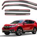 in-Channel Rain Guards for 2017-2022 Honda CRV (LX, EX, EX-L, Touring, Hybrid EX, Hybrid EX-L, Hybrid Touring), Window Deflectors Window Visors for 2022 Honda CRV Accessories, 4 pcs