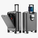 Carry On Luggage 22x14x9 Airline Approved, 20 Inch Hard Shell Carry On Luggage, Suitcase Carry-on Small Siutcase with Wheels (Grey, 1PC)