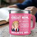 2 x Christmas Mom Gifts From Daughter, Son - Mom Mug - Birthday, Christmas Gift Ideas for Moms, Wife - Gifts For Moms, Mother, Mama From Kids - 14 Oz Stainless Steel Coffee Mug