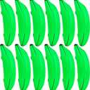 12 Pcs Large Inflatable Bananas Props 26 Inch Blow Up Banana Big Gaint Banana Bachelorette Party Game PVC Banana Balloon for Bridal Shower Engagement Summer Water Pool Toys (Green)
