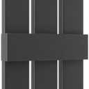 Ekena Millwork Lifetime Vinyl LS3S12X05500BL Standard Three Board Spaced, Board-n-Batten Vinyl Shutters, w/Installation Shutter-Lok's & Matching Screws (Per Pair), 12"W x 55"H, Black
