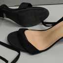 Allegra K Women's Strappy Lace Up Heel Chunky High Heels Sandals (8)