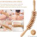 3Pcs Wood Therapy Massage Tools Lymphatic Drainage Massager Wooden Massager Body Sculpting Tools for Maderoterapia,Anti-Cellulite,Pain Relief(3-in-1 Massager)
