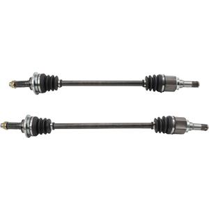 TRQ Rear CV Axle Shaft Assembly Set Compatible with 2007-2012 Ford Fusion Lincoln MKZ 2008-2011 Mercury Milan
