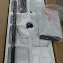 72 lnch lndustrial Celing Fan with Light and Remote Control,Large Celing Fan with 8 Black Aluminum Blades,6 Speed Noiseless DC Motor,Wet Rated Indoor Outdoor Ceiling Fans for Patio,Garage,exterior