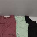 SUNBS 3 Pack Tank Top Women 2025 Sleeveless V Neck Summer Causal Loose Fit Tops Basic Flowy Dressy Cute Long Shirts Outfits, Size Medium