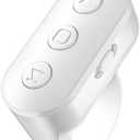 Scrolling Ring Remote for TikTok YouTube IG Shorts Video Landscape Portrait, Fingertip Wireless Scroller Page Turner Clicker for Kindle APP Compatible with iPhone iPad Android Phone Tablet (White)