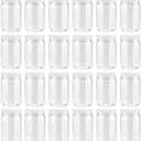 SMART SOLUTIONS Clear Plastic Mason Jars (18 oz 24 pack) | With Screw-On Airtight Lids | Refillable | No BPA | Perfect for Crafts, Herbs, Slime, Food & Liquids | Made in USA