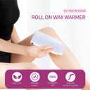 Roll On Wax Warmer For Hair Removal Wax Roller Wax Heater, Home Waxing Kit For Women Men 110V