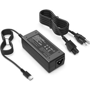 VJYUIJAY Universal 65W USB C Laptop Charger Compatible with HP chrome book Lenovo Dell Acer Asus Samsung Google Computer Type C Power Adapter