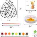 WorldBazaar Fall Pumpkin Suncatchers Craft for Kids 24 Sets Thanksgiving Window Art Suncatchers Ornaments Decoration Harvest Classroom Activity Party Supplies