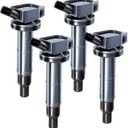 4PCS Ignition Coil Pack Compatible with Toyota 2.4L Camry Matrix RAV4 Solara Highlander Scion TC xB HS250h 2001 2002 2003 2004 2005 2006 2007 2008 2009 2010, UF333 C1330 90919-02244