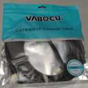 Vabogu Cat 8 Ethernet Cable 15FT, Heavy Duty 26AWG High Speed 40Gbps 2000MHz, Gold Plated RJ45 Shielded, Weatherproof Indoor & Outdoor LAN Cable for Gaming PC PS5 Xbox Modem Router