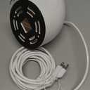 Eave Mount with Power Cable for Floodlight Cam Wired Plus/Pro, Google Nest Cam,Blink Floodlight Cam with 20ft Charging Cable Adapter, No Junction Box Need-(2in1 Plug in Mount&Cord Set) (White)