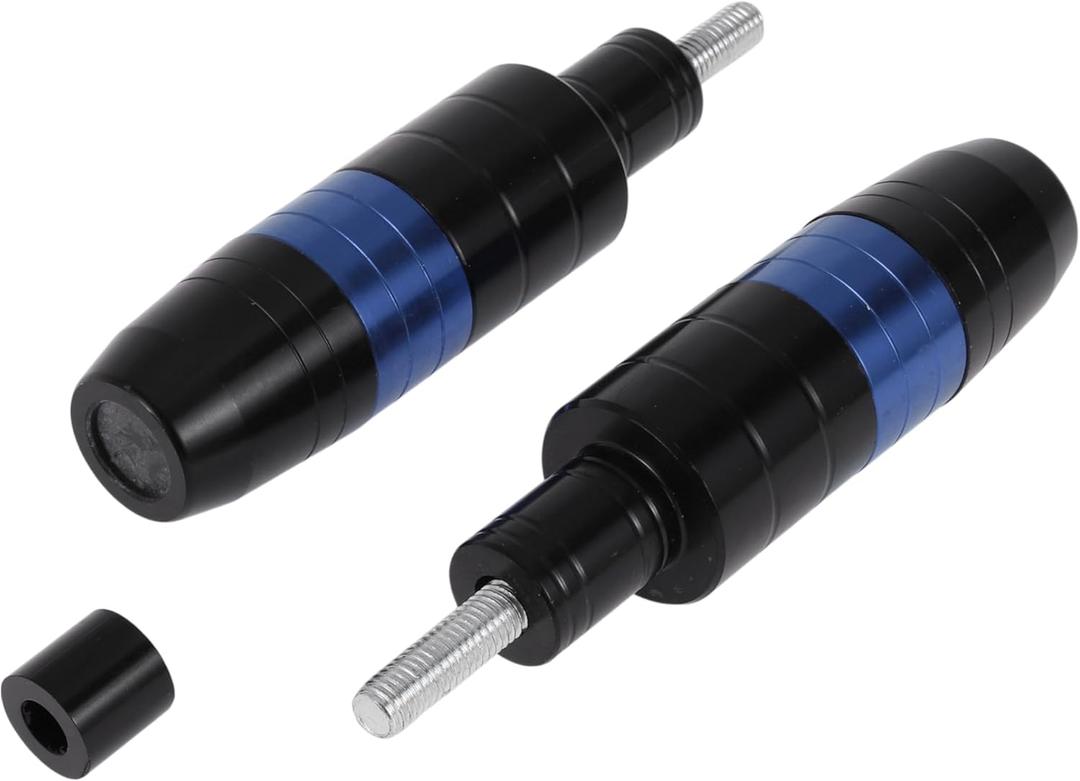 Motoforti 8mm M8 Motorcycle Slider Frame CNC Aluminum Alloy Anti Crash Protector Guard for Honda for Yamaha for Suzuki for BMW for Kawasaki for Ninja Blue 2 Pcs