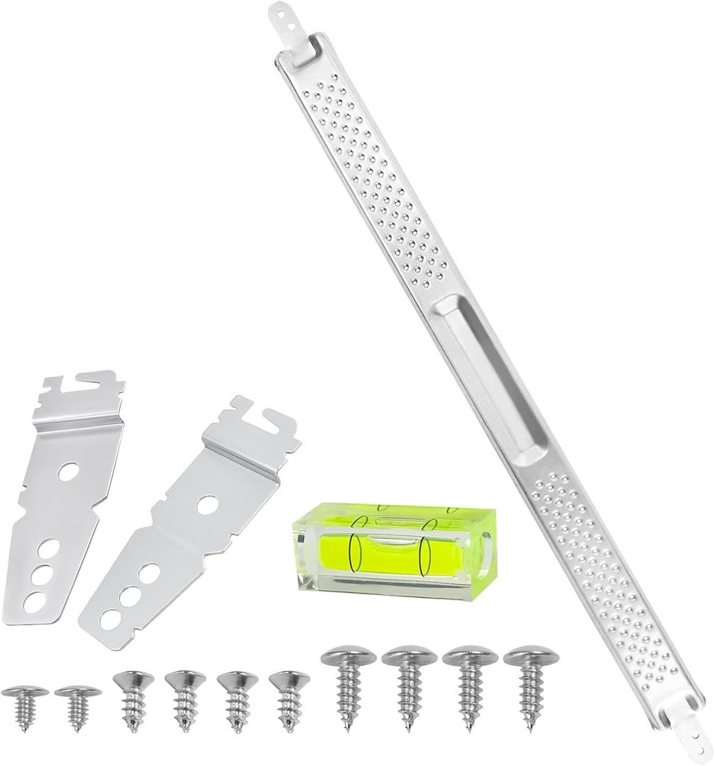 W10426979 24'' Dishwasher Mounting Bracket Kit with Column Level Fit for Whirlpool KitchenAid Maytag 24 Inch Dishwashers for Granite & Quartz Countertops Replaces AH3632890 EA3632890 PS3632890