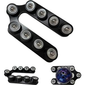 Bowling Ball Spinner, Hook & Grip Trainer with Maintenance Stand - All-in-One Practice Tool for Improving Rev Rate and Ball Performance