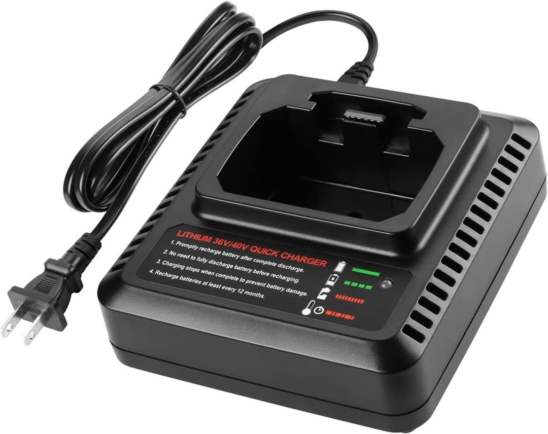 Energup LCS36 LCS40 Fast Charger for Black & Decker 40V Battery, for Black Decker 40Volt LBX2040 LBXR36 LBXR2036 LST540 LCS1240 LBX1540 LST136, 40V Black and Decker Battery Charger