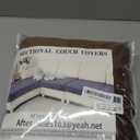 NAISI Waterproof Couch Cushion Covers Thick Velvet Fabric Washable Sofa Slipcovers Sectional Couch Covers for 4 Pieces Separate L Shape Couch Cover with Elastic Bottom (3 Seater + 1 Chaise, Caramel)