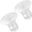 2PCS Flange Insert 19mm Compatible with Medela/Spectra/Willow/TSRETE/Momcozy S9/S12/S9Pro/S12Pro Breastpump 24mm Shields, Reduce 24mm Nipple Tunnel Down to Correct Size, Pump Parts Replace