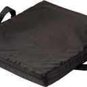 DMI Reversible Gel Foam Comfort Seat Cushion for Soft and Firm Support on Standard Chairs, Office Chairs and Wheelchairs, Removable Waterproof Oxford Nylon Cover, 16 x 18 x 2 Inches, Black