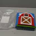 Montessori Busy Book , Felt Quiet Book for Baby, Preschool Early Learning Educational Toys for Kids Age 3 4 5 6 Years, Develops Fine Motor Skills,Toddlers Activities Toy for Airplane Car Travel (Blue-farm)