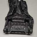 Small Collapsible Shopping Cart,Shopping Cart with Wheels,Folding Portable Waterproof Rolling Bag,Trolley Tote Stair Climbing for Traveling,Gift for Women&Older (Black&Expandable Bag)