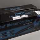 Leaf Blower Cordless, 650CFM Electric Leaf Blowers with 2 x 5.2Ah Batteries and Charger, 3 Speed Modes, 1 x Adjustable Shoulder Strap, Powerful Blowers for Lawn Care, Patio, Dust, Blowing Leaves (Blue)