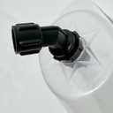 Drift Guard with Flat Sprayer Nozzle,Prevents Drift of Fine Droplets,for Use with Backpack Sprayer Small Drift Guard (1 Nozzle, 1PCS)