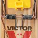 Victor M205-9 Wide Plastic Pedal Sustainably Sourced FSC Wood Humane Snap Rat Traps - 9 Wooden Traps