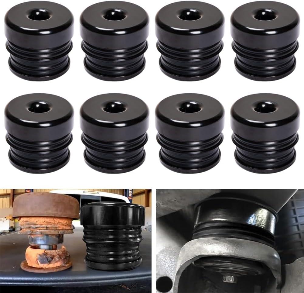 8PCS Silicone Body Mount Kit Compatible with 2008-2016 F250 F350 Crew Cab Superior Silicone Cab Mount Bushings Improve Bumpy Ride Durable Components Outperforms OEM & PU Mounts