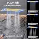 Dual Shower Faucet Set Brushed Gold Thermostatic Shower System