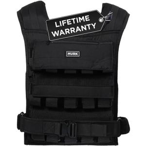 MVRK Weighted Vest Men 18lbs | 28lbs | 35lbs | 45lbs | 65lbs | 80lbs | 100lbs - Weighted Workout Vest With Removable Iron Weights, Heavy Duty Weighted Exercise Vest For Functional Training & Calisthenics - Weight Vest for Men