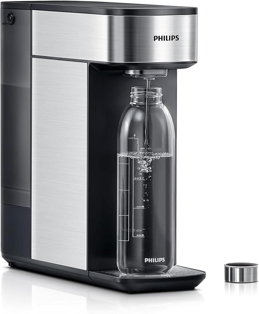 Reverse Osmosis Water Filter Countertop, PHILIPS 3:1 Pure to Drain 5-IN-1 RO Water Filtration System Purifier Dispenser with Aquaporin Technology Tested by NASA, NSF/ANSI 372 Certified, Reduce TDS