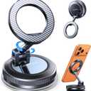 Coolpow【Newest Vacuum Magnetic Phone Holder for Car Phone Holder Mount【Movable Vacuum Suction】 Magsafe Car Mount Cell Phone Holders for Your Car Accessories for Women Men for iPhone 17 16 15 14 Kits