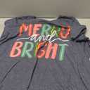 Vintage Pink Santa Claus Merry Christmas Pajamas Xmas Women T-Shirt Size 4 X