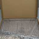 Grill Basket Extra Large,Grill Accessories for Outdoor Grill,Grilling Gifts for Men,Fish Grill Basket, Shrimp Vegetable, Veggie, Barbecue BBQ Rack, Camping Cooking, Unique Detachable Handle