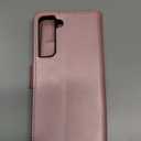 SUANPOT for Samsung Galaxy S22 with RFID Blocking Leather Wallet case Credit Card Holder,Flip Folio Book Phone case Shockproof Cover Women Men for Samsung S22 case Wallet Rose Gold