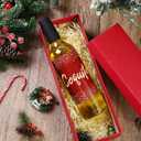 88 Pcs 25 oz Christmas Plastic Wine Bottles Set with Label Stickers Airtight 750ml Empty Liquor Bottles with Lid Set for Party Supplies Decoration