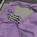 Tomkas Small Dog Sling Carrier - Zipper Pocket & Adjustable Strap - for 3-10 lbs Pets (Light Purple)