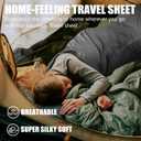 Frelaxy Ultralight Sleeping Bag Liner - Lighter & Compact, 3 Sizes Travel Sheets, Comfy Breathable & Cooling for Backpacking, Hotel, Camping, Hostels, 27.5in x 84.6"