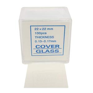 4-13521 Coverslips, Glass, 22 mm x 22 mm, #1 Thickness, Box of 100