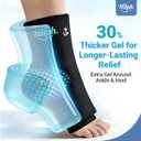 Hilph Ankle Heel Ice Pack Wrap for Plantar Fasciitis with Massage Ball, FSA Eligible Thickened Gel Cold Therapy Sleeve for Foot Pain Relief, Achilles Tendonitis, Swelling, Post-Running Recovery
